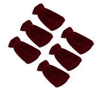 ibasenice 6pcs Piano Foot Pedal Sleeves Velvet Protective Covers for Keyboard Piano Pedal Guards Concerts Performance Supplies