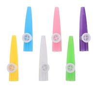 ibasenice 6pcs Plastic Kazoo for Musical Instruments for Preschool Group Activities and Early Learning Easy to Clean Flutes for Creative Music Play and Party Favor Bag Fillers