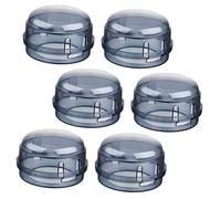 ibasenice 6pcs Practical Gas Knob Covers Safety Stove Covers Home Stove Safety Case Easy to Open for Adults Protect Boys and Girls