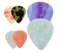 ibasenice 6pcs Resin Guitar Picks Pack for Acoustic Electric Bass Guitars Smooth Texture Plectrums with Color Coded Design for Comfortable Grip and Versatile Playing Experience