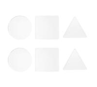 ibasenice 6pcs Reusable Gel Printing Plates Gel Press Monoprinting for Scrapbooking DIY Crafts with Triangle Circle Shapes Versatile Art Printmaking Supplies