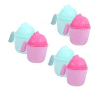 ibasenice 6pcs Shampoo Rinse Cup Portable Hair Washing Cup for Boy Girl Safe Hair Rinsing Without Getting Water Eyes Lightweight and Easy to Clean for Bath