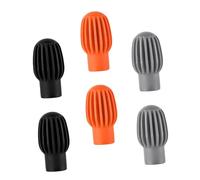 ibasenice 6pcs Silicone Drum Mute Tips Quiet Practice Pads for Sound Control Drumstick Dampeners for Silencing Fit Drumstick Covers for Noise Reduction in Apartments and Studios