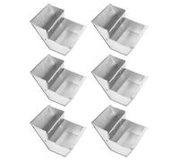 ibasenice 6pcs Small Animal Feeder for Rabbits and Rats Cage, Sturdy Iron Metal Feeder with Unique Shape, Improves Cage Cleanliness and Supports Natural Feeding Posture for Professional