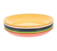 ibasenice 6pcs Small Unbreakable Plates Lightweight Reusable Pp Plates 19.8cm Diameter for Household and Formal Dinners Assorted Colours