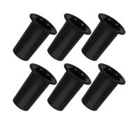 ibasenice 6pcs Stable Microphone Stand with Non-slip Bottom and Plastic Construction, Universal Mic Holder Tabletop Stand for Desktop Use, for Studio or Office Microphone Storage