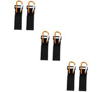ibasenice 6pcs Stroller Hook Pram Bag Hooks Aluminum Alloy Clips for Diaper Bags Capacity Quick Detachable