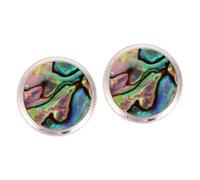 ibasenice 6pcs Trumpet Button Snap Cover Piston Key Accessory Abalone Stone Finish for Musical Instrument Replacement and Maintenance