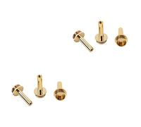 ibasenice 6pcs Trumpet Piston Key Screw Connecting Rod Brass Instrument Repair Tool for Easy Replacement and Maintenance Golden