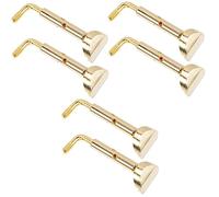 ibasenice 6pcs Violin Chin Rest Screw Metal Fittings Easy Installation Replacement Parts for Practice and Performance
