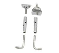 ibasenice 6pcs Violin Chin Rest Screws Clamp for Elegant Finish Essential Parts for Musicians