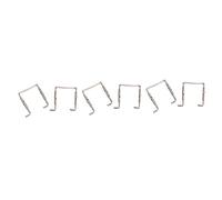 ibasenice 6pcs Violin Chinrest Clamp Screw Violin Accessory Chrome Plated Easy Install