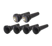 ibasenice 6pcs Violin Ebony Endpins Tuning Pegs for Violin Models Includes Eyes and Without for Repair and Spare Parts