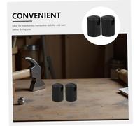 ibasenice 6pcs Weatherproof Trampoline Pole Caps Protective Plastic End Covers Replacement Top Caps for Enclosure Safety Net Poles Black Fiber Accessories