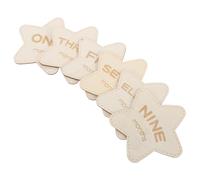 ibasenice 6pcs Wooden Star Plaque Newborn Announcement Sign Progress Cards for Monthly Photo Props Boy Girl Wood Plaque
