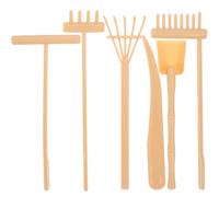ibasenice 6Pcs Zen Garden Rake Tools Sand Table Accessories for Desk Meditation Stress Relief Creative Sand Arrangement