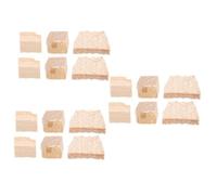 ibasenice 6sets Fiddlestick Replacement Parts Wooden Wedges Plugs for Violin Bow Straightener Professional Instrument Accessories