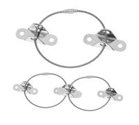 ibasenice 6sets Proofing Furniture Anchors Strong Hold Easy to Use Wall Fixing Straps No Drill Required