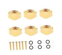 ibasenice 6sets Tuner Handles for Guitar Tuning Small Square String Turner Pegs for Folk and Acoustic Guitar String Adjustments