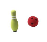 ibasenice 7 Pcs Bowling Set Mini Eco Friendly Material Indoor Outdoor Educational Interaction with Target Bottles and Ball Random Color Random Color