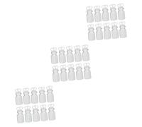 ibasenice 72pcs Double Heart Shape Bubble Bottles Wedding and Christmas Bubbles for Celebrations Material for Boys and Girls and Festive Decor
