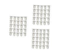 ibasenice 75pcs Silver Metal Pacifier Clips for Bibs Toys and Craft Projects Suspender Holders Protective Inserts