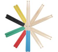 ibasenice 7a Maple Drumsticks 5-pack Colorful Drum Sticks for Kids and Adults Suitable for Jazz and Percussion