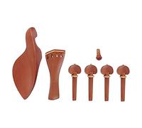 ibasenice 7pcs Complete Violin Set Jujube Wood Violin Parts Tuners Shoulder Rest