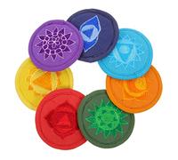 ibasenice 7pcs Cushion for Tibetan Singing Bowl Buddha Sound Bowl Pad Meditation Mat Light Weight