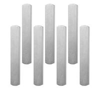 ibasenice 7pcs G Galvanized Iron Weighted Strip for Adults, Silver Exercise Iron Plates for Weighted Vest, Designed to Maximise Strength Training and Increase Resistance during Running