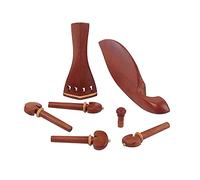 ibasenice 7pcs Jujube Wood Violin Parts Set Chin Rest Strings Tailpiece for Violin Maintenance