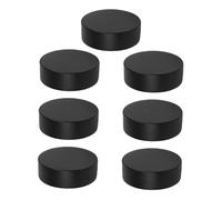 ibasenice 7pcs PU Foam Hockey Pucks Lightweight Indoor Sports Gear for Floor Hockey Training and Practice with Enhanced Grip and Realistic Game Feel