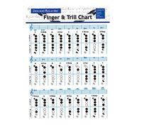 ibasenice 8-hole Bass Recorder Chord Chart and Practice Diagram for Beginners, Vertical Flute Guide Poster, Clarinet Training and Music Learning Tool for Students