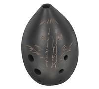 ibasenice 8-hole Black Clay Ocarina Instrument for Beginners Comfortable to Hold Design and Easy to Play Features, Music Instrument for Learning and Christmas