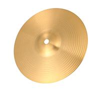 ibasenice 8 Inch Brass Crash Cymbals for Drum Set, Versatile Percussion Splash Hi-hat with Strong Resistance to Hit, Musical Instrument Accessory for Beginners and Students