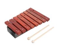 ibasenice 8-Note Wooden Xylophone for Kids Educational Percussion Instrument with Mallets for Toddlers and Beginners Sturdy Red Wood Music Toy