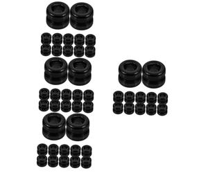 ibasenice 80pcs Folk Guitar String Bead Decorative Metal Bead for Guitar Accessories Light