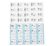 ibasenice 80pcs Music Education Flashcards Rhythm Learning Tool for Piano Violin Music Theory Aid for Home and School Use Engaging Design for Quick Skill Enhancement