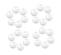 ibasenice 80pcs White Rattle Inserts for Compact Lightweight Noise Maker Balls for DIY Crochet Plush Animals Sensory Shaking Bell Replacement