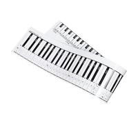 ibasenice 88-key Piano Keyboard Practice Paper Double-sided Copper Material Box for Beginners Standard Teaching Chart for Piano Note Learning