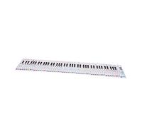 ibasenice 88 Key Practice Guide Paper Fingering Practice Card Piano Keyboard Note Chart Portable Student Staff Notation Guide