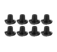 ibasenice 8pcs 19mm Inner Diameter Rubber Trekking Pole Tips Non-Slip Walking Stick End Caps Crutch Replacement Ends for Hiking Mountaineering Outdoor Use