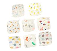 ibasenice 8pcs Absorbent Washcloths Face Towels Soft Cotton Newborn Bath Wipes Lightweight Gauze for Daily Use with Convenient Hanging Design