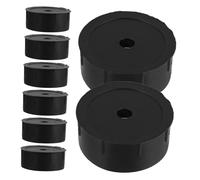 ibasenice 8pcs Black Plastic Cat Scratch Post Replacement Plugs Durable DIY Accessories for Cat Tree Repair Easy Quick Installation Enhance Stability and Longevity