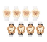 ibasenice 8pcs Cartoon Data Cable Protectors Adorable Cable Sleeves Portable Plastic Resin Saver Covers to Extend Service Life for Charging and Data