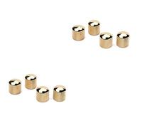 ibasenice 8pcs Dome Knob Metal Guitar Knobs Dome Control Replacement for Guitar and Bass for DIY Repair