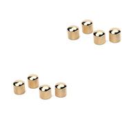 ibasenice 8pcs Dome Knob Metal Guitar Knobs Replacement for Electric Guitar Control Bass Gold Control