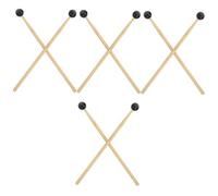 ibasenice 8pcs Durable Tongue Drumsticks for Percussion Instrument Musical Drum Mallets for Boys and Girls and Beginners for Practice and Performance