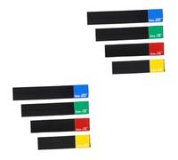 ibasenice 8pcs Elastic Belt Dampener Drum Kit Accessories Mute Drum Silence Pads for Practice Cymbal Mute Pad Tape