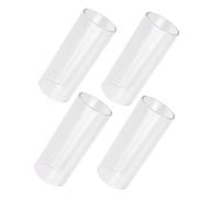 ibasenice 8pcs Electric Guitar Finger Slider Glass Tube for Guitar Slides Protecting Fingers While Playing Acoustic